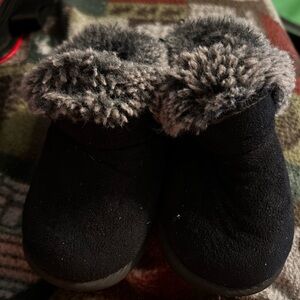 Black Toddler Booties